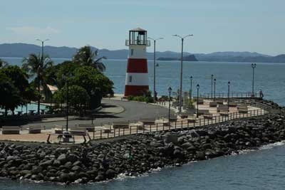Lighthouse in Puntarenas seen from ferry